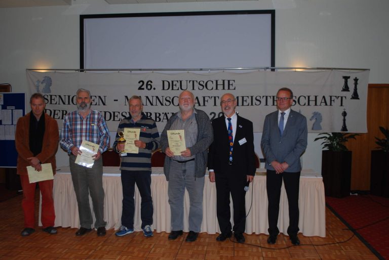 Deutsche Senioren-Mannschaftsmeisterschaft 2017: „Bronzemedaille“ für Württemberg 1